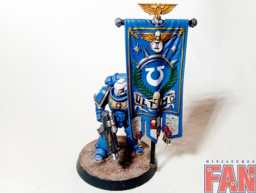 Warhammer 40k Space Marine Ultramarines Primaris Chapter Аncient (Pro-Painted)