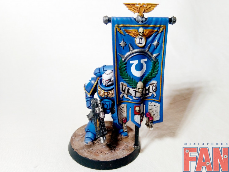 Warhammer 40k Space Marine Ultramarines Primaris Chapter Аncient (Pro-Painted)