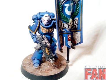Warhammer 40k Space Marine Ultramarines Primaris Chapter Аncient (Pro-Painted)