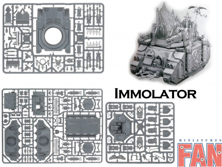 Warhammer 40000 Sisters of Battle Immolator new on sprue (Уценка)