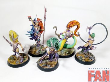 Warhammer Age of Sigmar Underworlds Beastgrave - Morgwaeth's Blade-coven x5 (Pro-Painted)