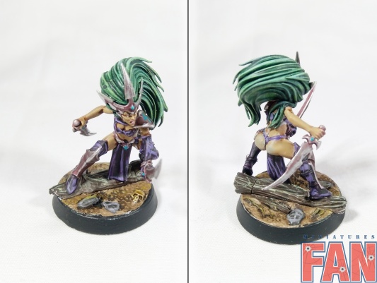 Warhammer Age of Sigmar Underworlds Beastgrave - Morgwaeth&#039;s Blade-coven x5 (Pro-Painted)