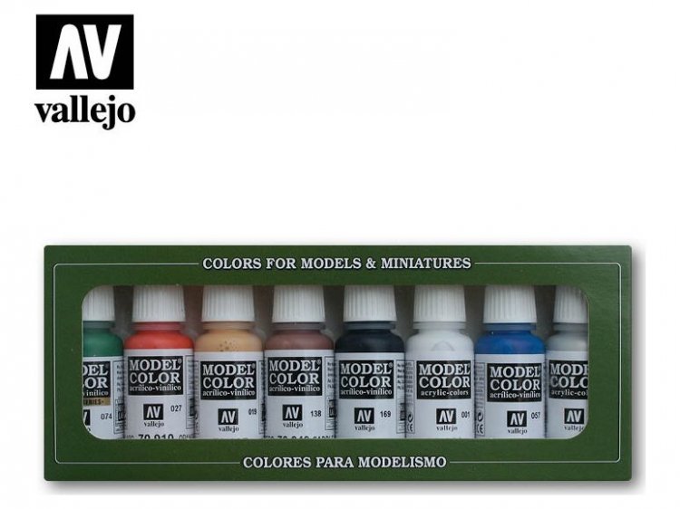 Набор красок Vallejo Model Color: Wargames Basics 70.103