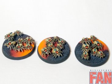 Warhammer 40k Necron Canoptek Scarab Swarms x3 (Painted)