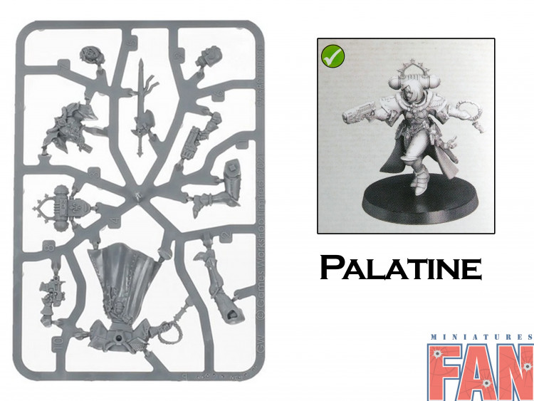 Warhammer 40000 Sisters of Battle Palatine new on sprue (Уценка)