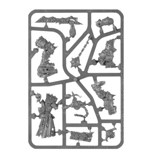 Slaughterpriest with Hackblade and Wrath-hammer