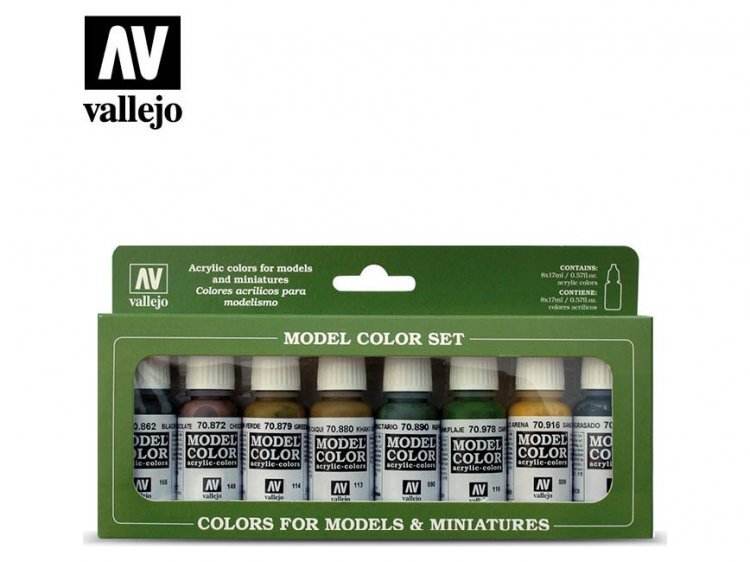Набор красок Vallejo Model Color: Panzer Colors 70.108
