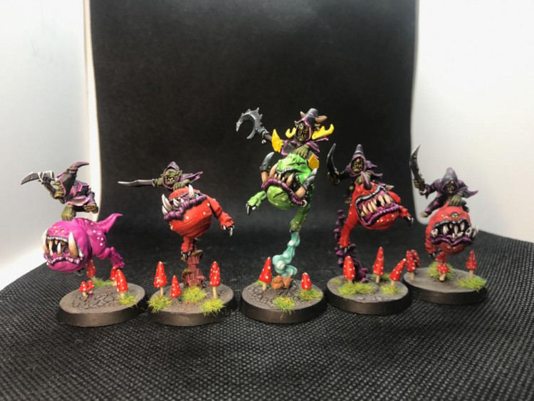 Warhammer Age Of Sigmar Gloomspite Gitz Squig Hoppers x5 (Pro-Painted)