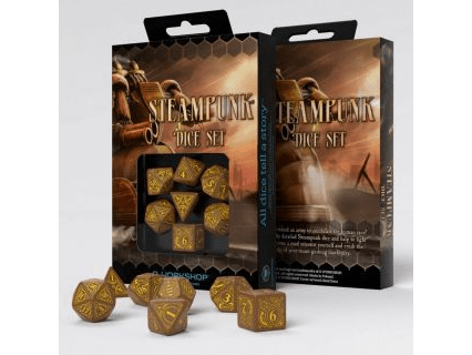 Набор кубиков Steampunk, 7 шт., Brown/Yellow
