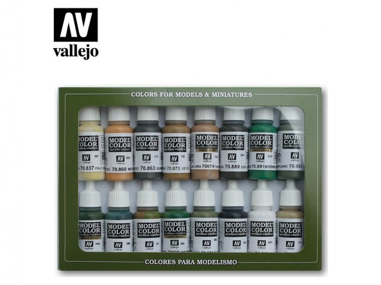 Набор красок Vallejo Model Color: Allied Forces WWII 70.109