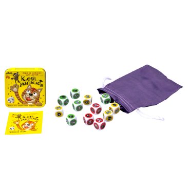 Игра настольная "Кот мышелов" (жестяная коробочка)