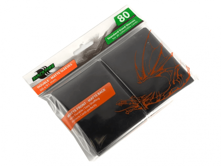 Протекторы Blackfire Double-Matte чёрные (80 шт., 66х91 мм)