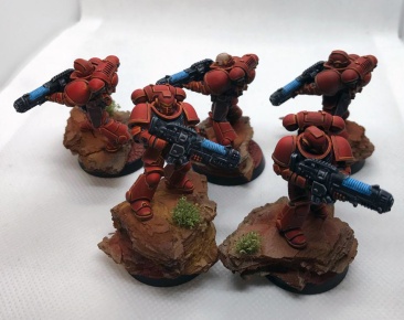 Warhammer 40k Blood Angels Primaris Hellblasters x5 (Pro-painted)