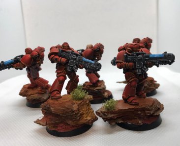 Warhammer 40k Blood Angels Primaris Hellblasters x5 (Pro-painted)