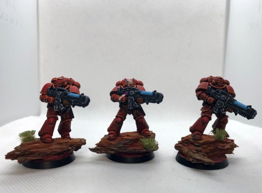 Warhammer 40k Blood Angels Primaris Hellblasters x5 (Pro-painted)