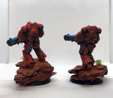 Warhammer 40k Blood Angels Primaris Hellblasters x5 (Pro-painted)