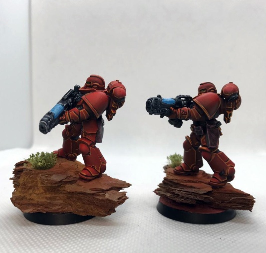 Warhammer 40k Blood Angels Primaris Hellblasters x5 (Pro-painted)