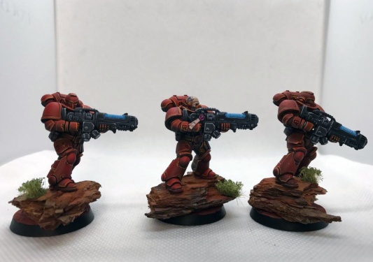 Warhammer 40k Blood Angels Primaris Hellblasters x5 (Pro-painted)