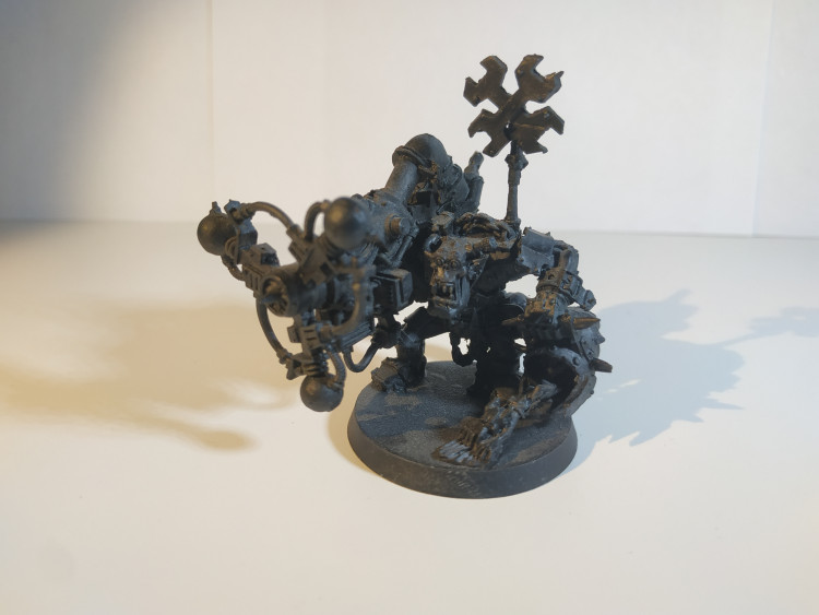 Warhammer 40k Ork Big Mek with Shokk Attack Gun (Primed)