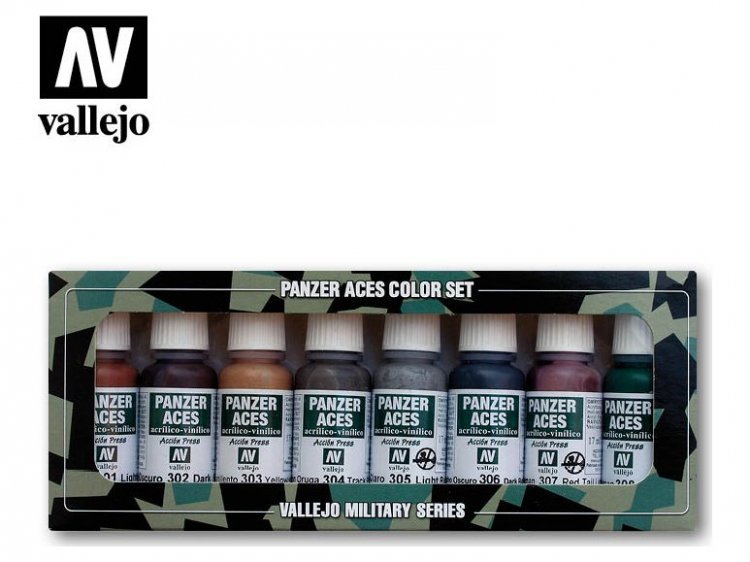 Набор красок Vallejo Model Color: Rust, Tracks and Rubber 70.122