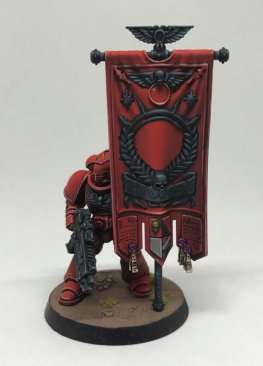 Warhammer 40k Blood Angels Primaris Space Marine Ancient x1 (Painted)