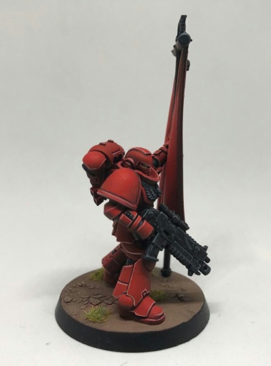 Warhammer 40k Blood Angels Primaris Space Marine Ancient x1 (Painted)
