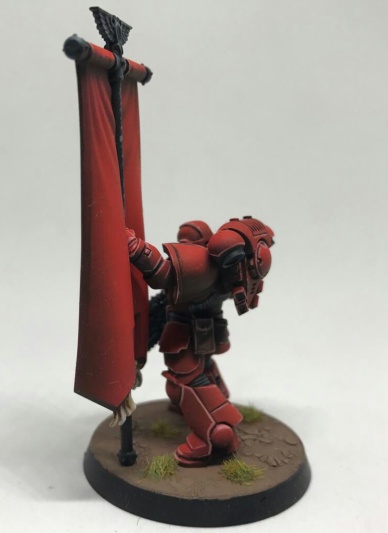 Warhammer 40k Blood Angels Primaris Space Marine Ancient x1 (Painted)