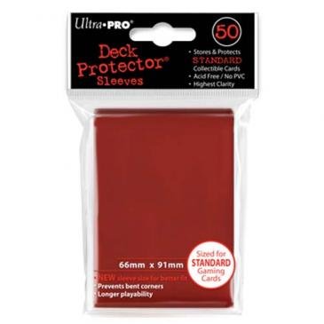 Протекторы &quot;Ultra-Pro&quot; (50 шт.): красные