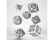 Набор кубиков Steampunk Clockwork, 7 шт., White/Black