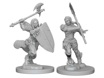 Pathfinder Battles Deep Cuts: Half-Orc Female Barbarian