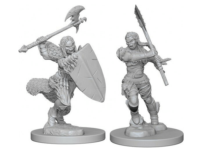 Pathfinder Battles Deep Cuts: Half-Orc Female Barbarian