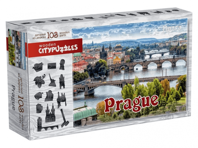 Пазл Wooden Citypuzzles: Прага