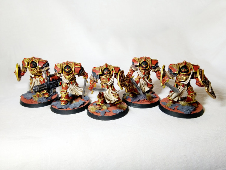 Warhammer 30k Forgeworld Blood Angels Crimson Paladins x5 (Pro-Painted)