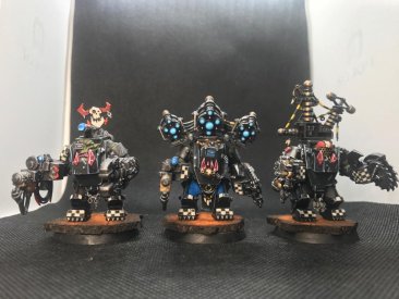 Warhammer 40k Space Orks Meganobz x3 (Pro-Painted)