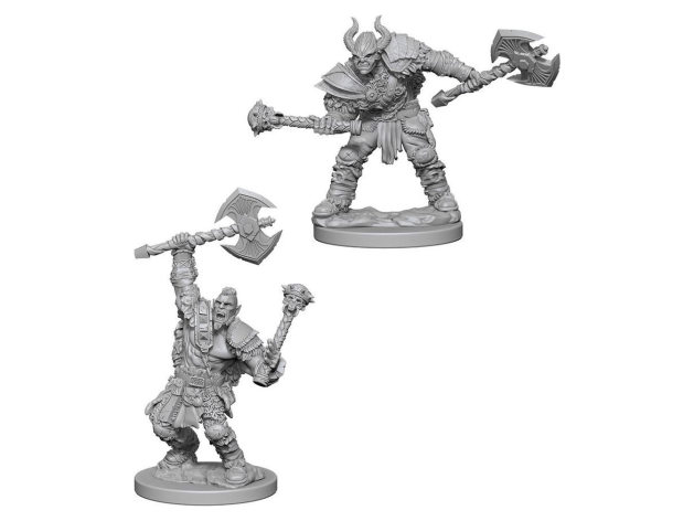 Pathfinder Battles Deep Cuts: Half-Orc Male Barbarian