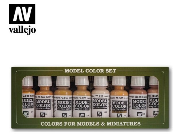 Набор красок Vallejo Model Color: Faces &amp; Skintones 70.124