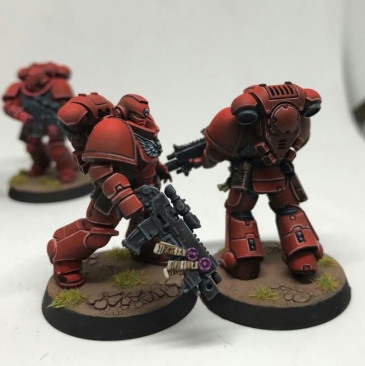 Warhammer 40k Blood Angels Primaris Intercessors x5 (Painted)