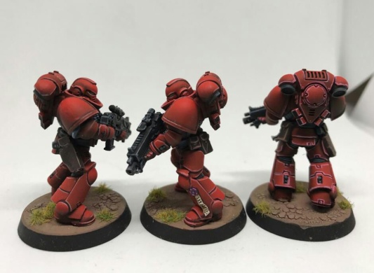 Warhammer 40k Blood Angels Primaris Intercessors x5 (Painted)