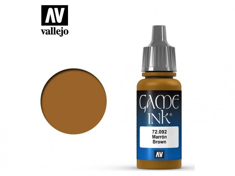 Краска Vallejo Game Ink: Brown Ink 72.092