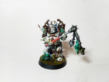 Warhammer 40k Series 3 Death Guard Plague Marine with Flail (Pro-Painted)