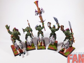 Warhammer Age Of Sigmar Savage Boarboys / Maniaks x5 (Pro-Painted)