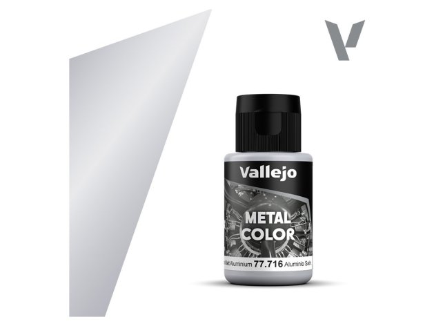 Краска Vallejo Metal Color: Semi Matt Aluminium 77.716 (32 мл)