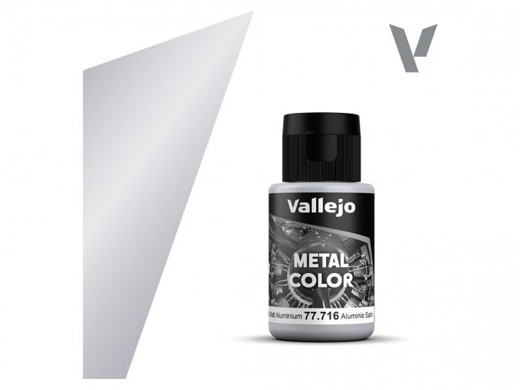 Краска Vallejo Metal Color: Semi Matt Aluminium 77.716 (32 мл)