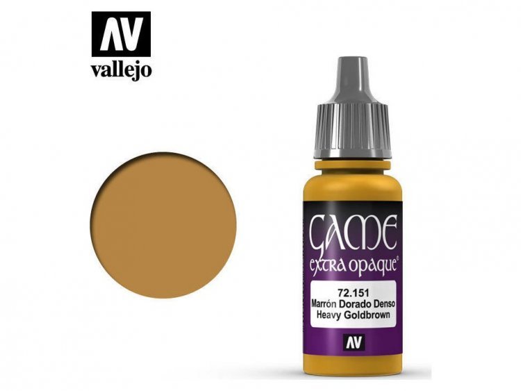 Краска Vallejo Game Color: Heavy Goldbrown 72.151
