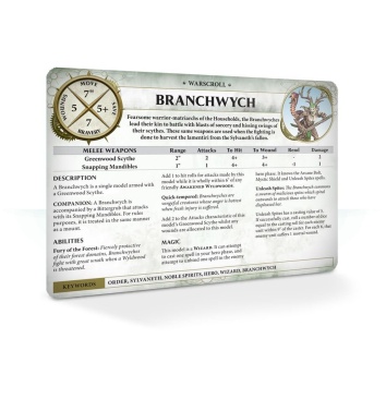 Warscroll Cards Sylvaneth 2019