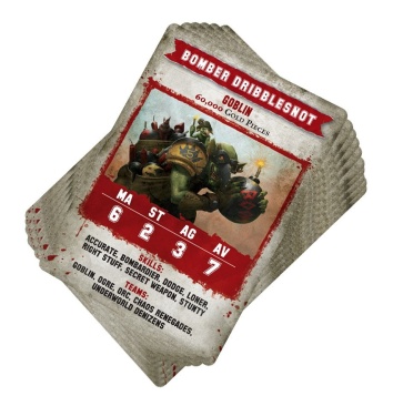 Blood Bowl Ogre Team Game Card Pack