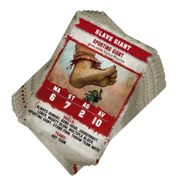 Blood Bowl Ogre Team Game Card Pack