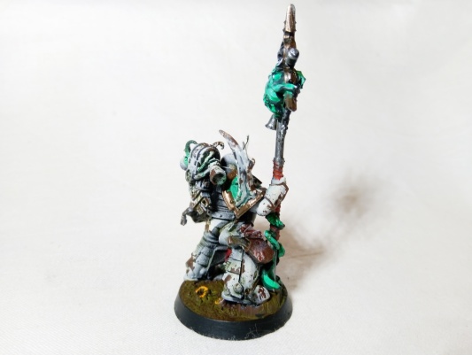 Warhammer 40k Death Guard Plague Marine Icon Bearer (Pro-Painted)