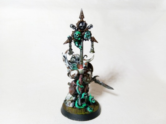 Warhammer 40k Death Guard Plague Marine Icon Bearer (Pro-Painted)