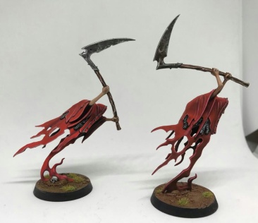 Age of Sigmar Nighthaunt Grimghast Reapers x4 (Pro-Painted, Mint Dragon 2018 3-rd place)